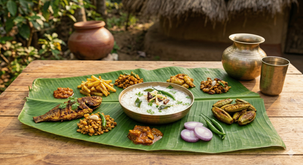 Pakhala Bhata fermented rice dish Odisha summer food Bhubaneswar
