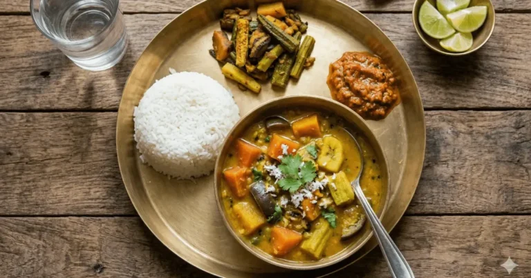 Illustration of dalma, the Odia lentil and vegetable dish