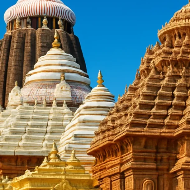 Illustration of the Jagannath Temple in Puri, Odisha