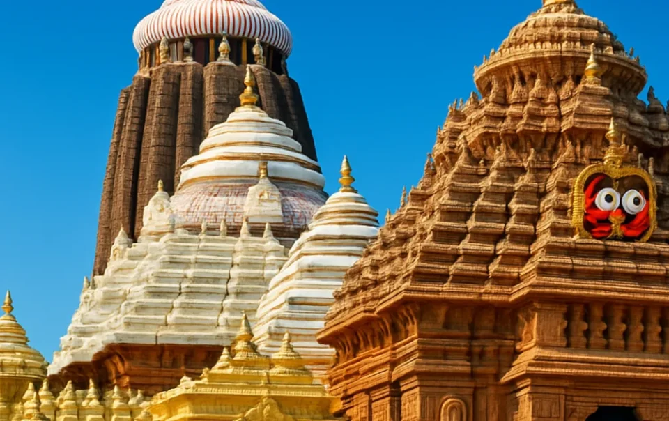 Illustration of the Jagannath Temple in Puri, Odisha