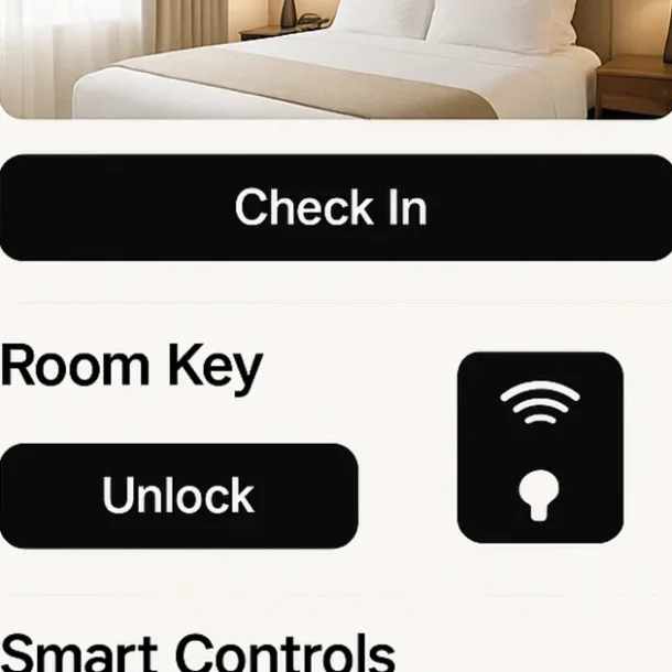 Smart hotel room technology compared with personal guest service