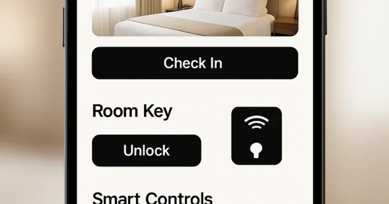Smart hotel room technology compared with personal guest service