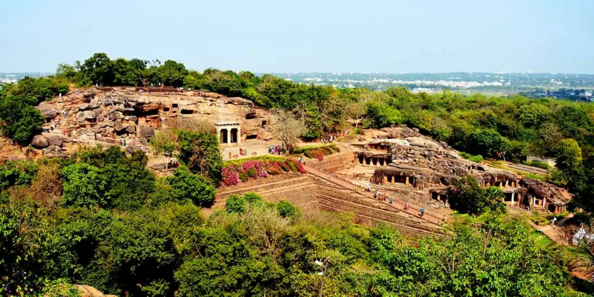 Udayagiri and Khandagiri rock-cut Jain caves in Bhubaneswar